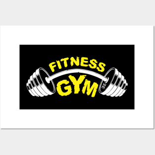 fitness gym Posters and Art